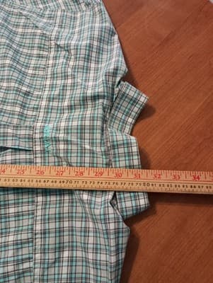Ariat Pro Series Men’s Short Sleeve Button Up Shirt Plaid Blue Size Medium - Thumbnail 6