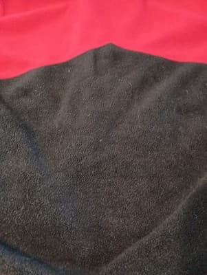 Vintage 90s Unlimited Marlboro Fleece Jacket Mens Large Red Black Colorblock - Thumbnail 9