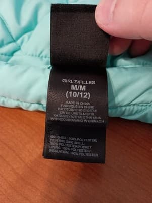 The North Face Puffer Vest Womens Medium Teal Gray Reversible Zip Up Pockets - Thumbnail 3