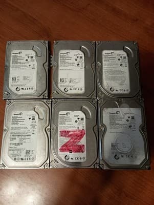LOT OF 6 Seagate Barracuda 7200.12 HDD SATA 3.5" Mixed Lot