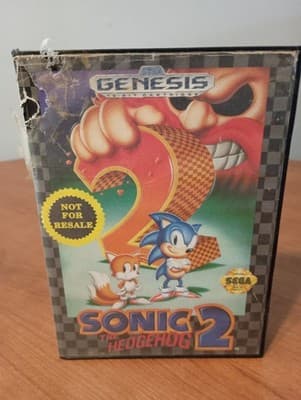 Sonic the Hedgehog 2 Sega Genesis Not For Resale No Manual Tested Works