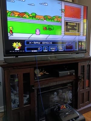 Simpsons: Bart vs. The Space Mutants (Sega Genesis, 1992) Missing Manual! Tested - Thumbnail 7