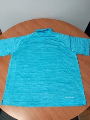 ARIAT TEK Heat Series Men's Light Blue Performance Polo Shirt Size XL - Thumbnail 4