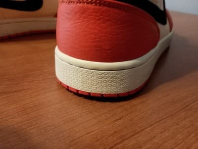 Jordan Air Jordan 1 Mid Mens size 11 Team Orange Red Cream Black Iconic Sneakers - Thumbnail 5