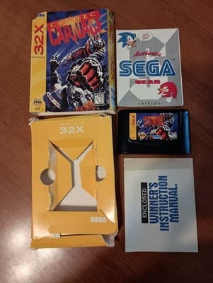 Cosmic Carnage for Sega Genesis 32X In Box No Manaul Tested Works