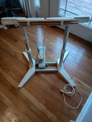 Harmonix Nintendo Wii Rock Band Drum Set And Pedal Model 19092 Wired USB Works - Thumbnail 4