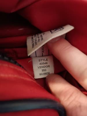 Lands End Direct Merchants Vintage Duffle Bag Red Adjustable Shoulder Strap - Thumbnail 8