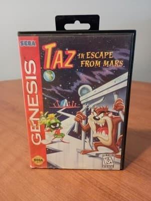 Taz in Escape From Mars (Sega Genesis, 1994) CIB with Manual Tested D