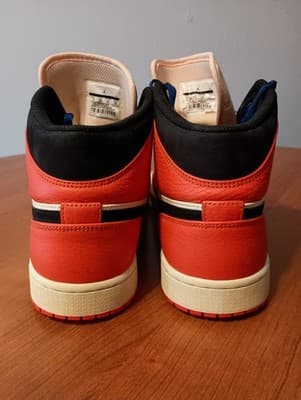 Jordan Air Jordan 1 Mid Mens size 11 Team Orange Red Cream Black Iconic Sneakers - Thumbnail 4