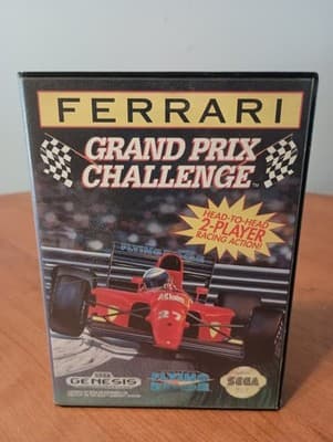 Ferrari Grand Prix Challenge - Sega Genesis - No Manual. Tested Works