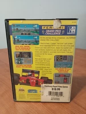 Ferrari Grand Prix Challenge - Sega Genesis - No Manual. Tested Works - Thumbnail 2