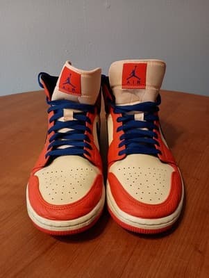 Jordan Air Jordan 1 Mid Mens size 11 Team Orange Red Cream Black Iconic Sneakers - Thumbnail 2