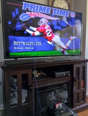CIB Prime Time NFL Starring Deion Sanders (Sega Genesis, 1995) Complete *TESTED* - Thumbnail 6