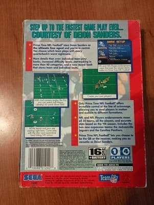 CIB Prime Time NFL Starring Deion Sanders (Sega Genesis, 1995) Complete *TESTED* - Thumbnail 5