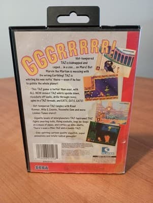 Taz in Escape From Mars (Sega Genesis, 1994) CIB with Manual Tested D - Thumbnail 2