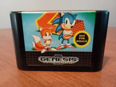 Sonic the Hedgehog 2 Sega Genesis Not For Resale No Manual Tested Works - Thumbnail 5