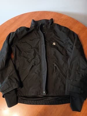 Carhartt Waterproof Breathable Black Full Zip Jacket WJ002 Lisa Womens Medium