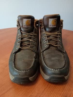 Carhartt Men's Size 11 4" Moc Toe Wedge Chukka Soft Toe Work Boot Brown CMX4023 - Thumbnail 3