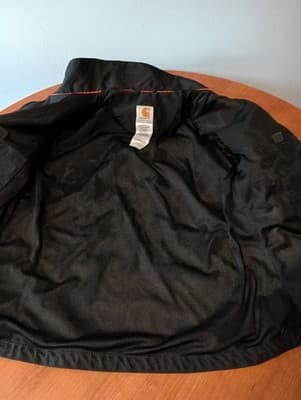 Carhartt Waterproof Breathable Black Full Zip Jacket WJ002 Lisa Womens Medium - Thumbnail 4