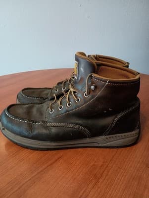 Carhartt Men's Size 11 4" Moc Toe Wedge Chukka Soft Toe Work Boot Brown CMX4023 - Thumbnail 4