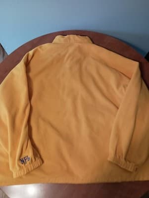 Minnesota Vikings NFL Fleece Sweater Mens 3XL Reversible Full Zip Yellow Purple - Thumbnail 5