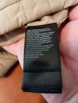 The North Face Womens Sweater Medium Light Brown Cream Full Zip Puffer - Thumbnail 3