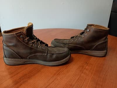 Carhartt Men's Size 11 4" Moc Toe Wedge Chukka Soft Toe Work Boot Brown CMX4023 - Thumbnail 8