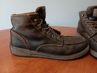 Carhartt Men's Size 11 4" Moc Toe Wedge Chukka Soft Toe Work Boot Brown CMX4023 - Thumbnail 2