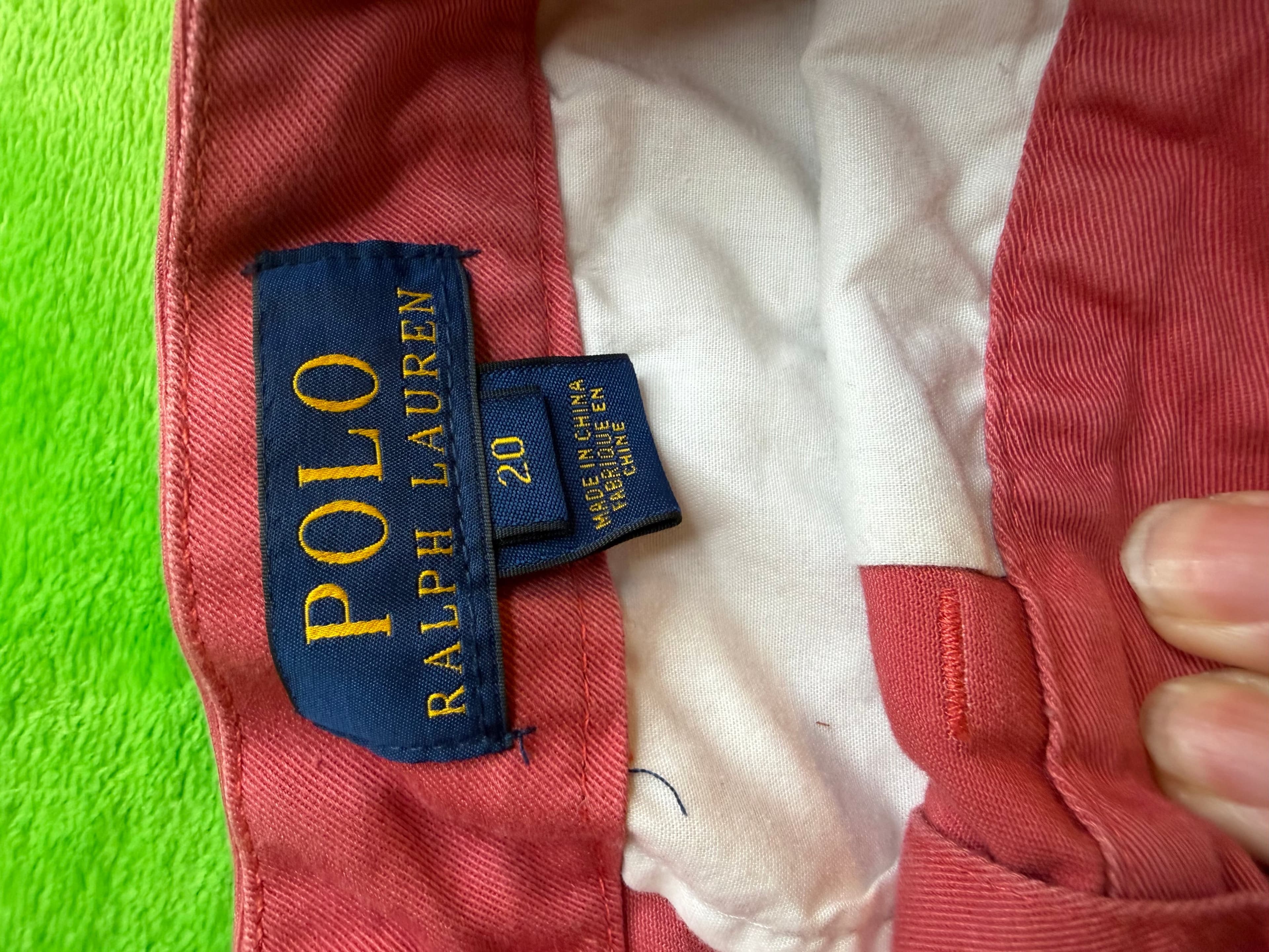 Polo Ralph Lauren Boys Chino Shorts Sz 20 Salmon Pink 100% Cotton - Thumbnail 3