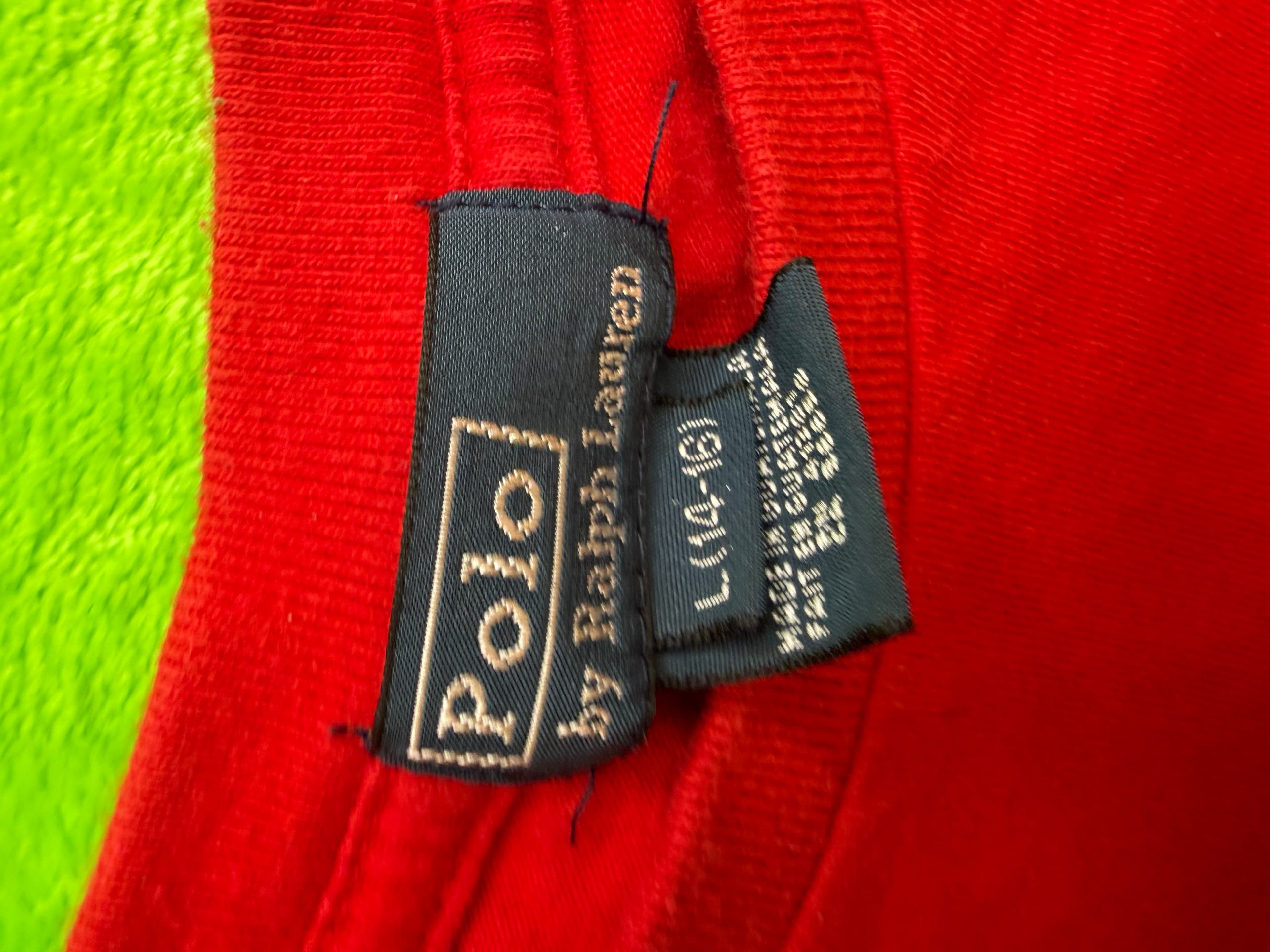 Polo Ralph Lauren Boys SS Crew Neck T-Shirt Sz L 14-16 Red Navy Pony - Thumbnail 3