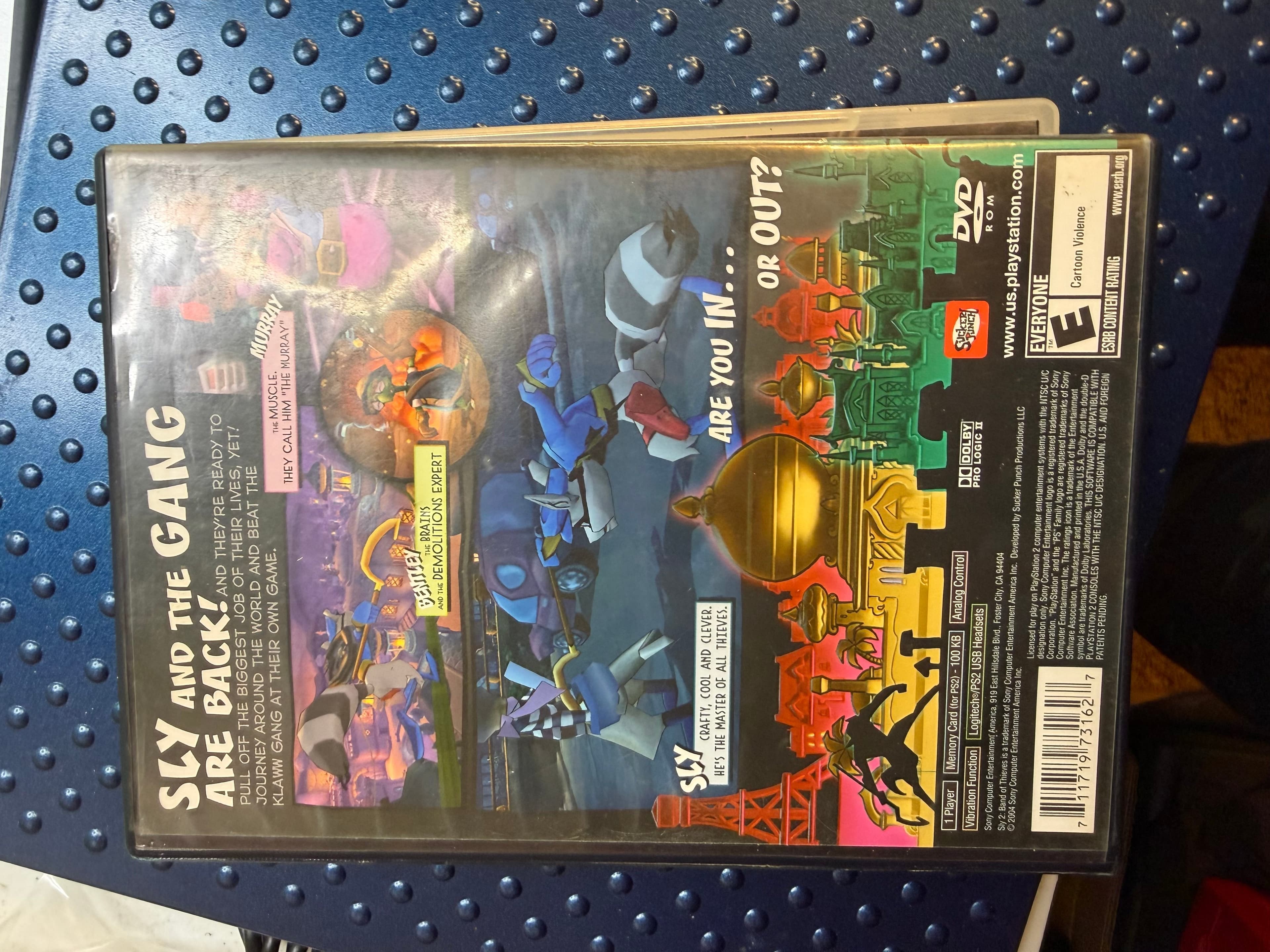 Sly 2 Band of Thieves PS2 Black Label Disc + Case - Thumbnail 2