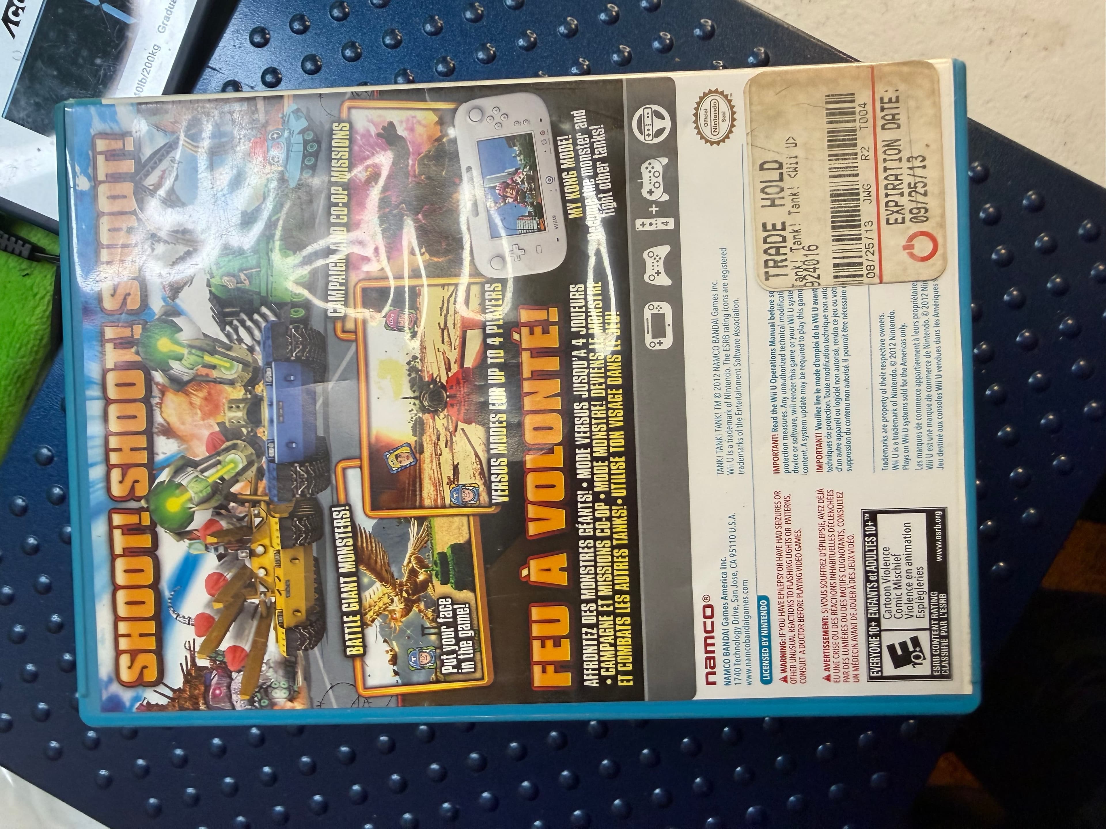 Tank! Tank! Tank! Nintendo Wii U CIB w/ Manual Namco - Thumbnail 2