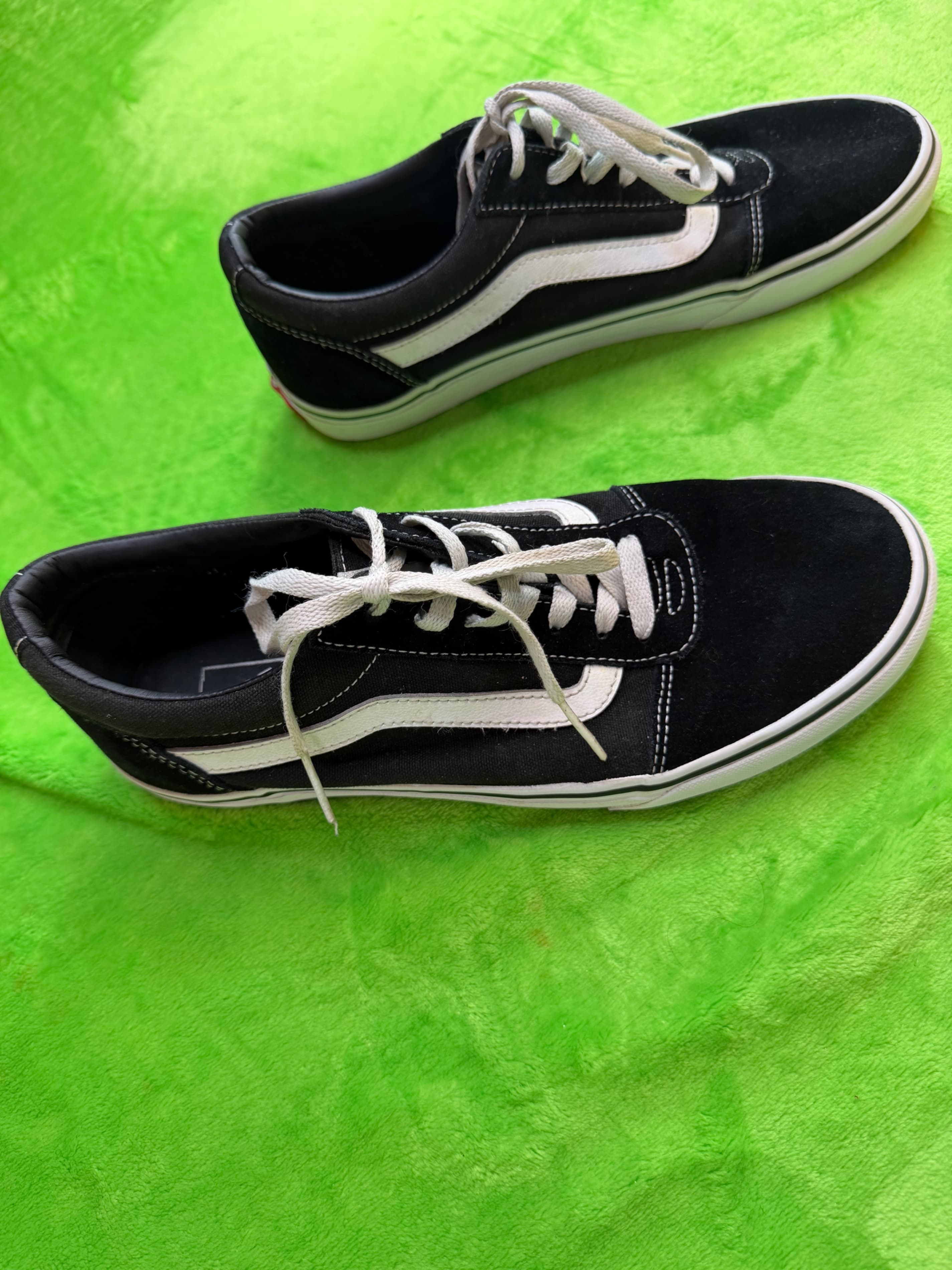 Vans Old Skool Black White Skate Shoes Mens Sz 8.5 Classic - Thumbnail 5