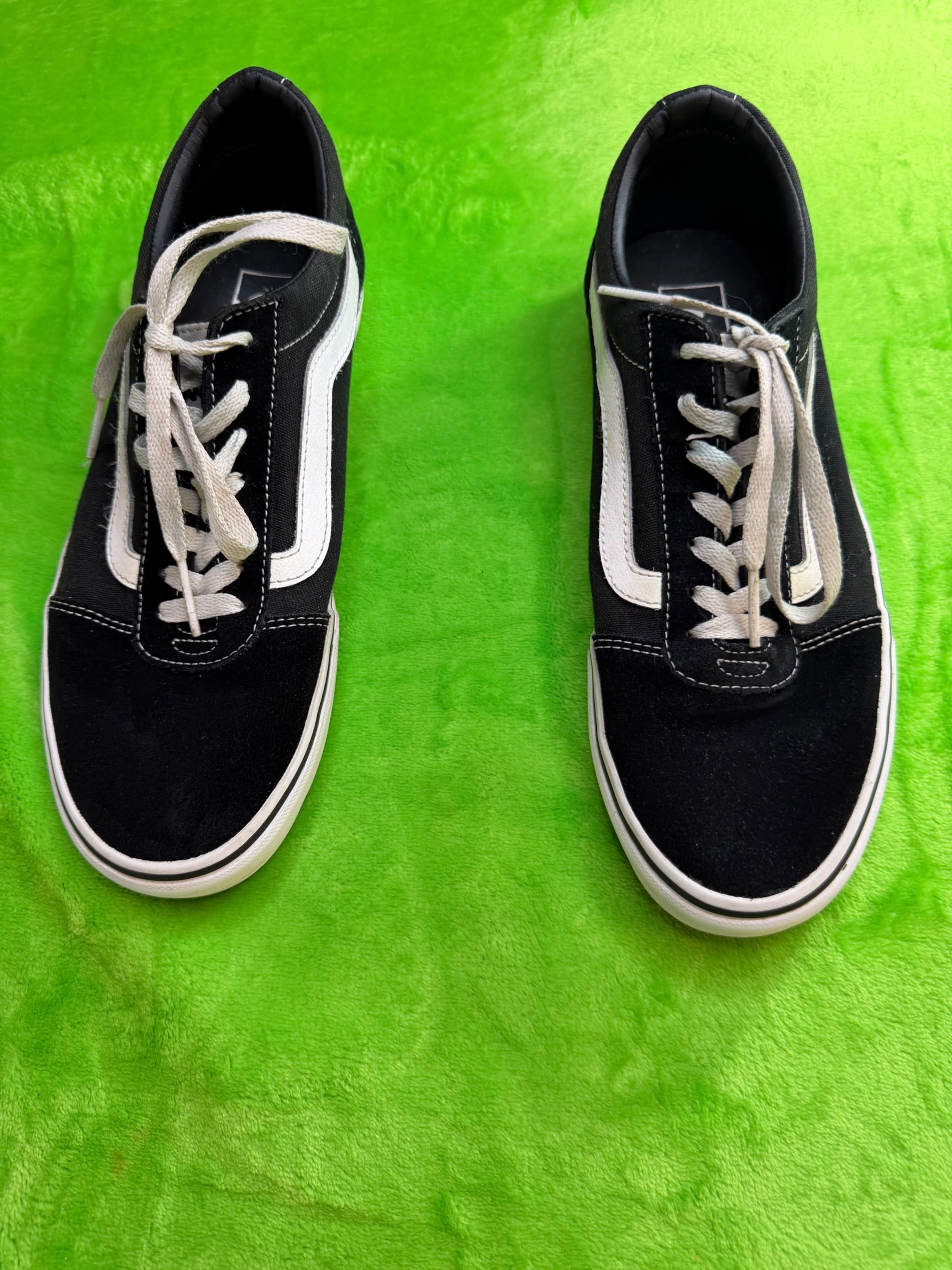 Vans Old Skool Black White Skate Shoes Mens Sz 8.5 Classic - Thumbnail 2
