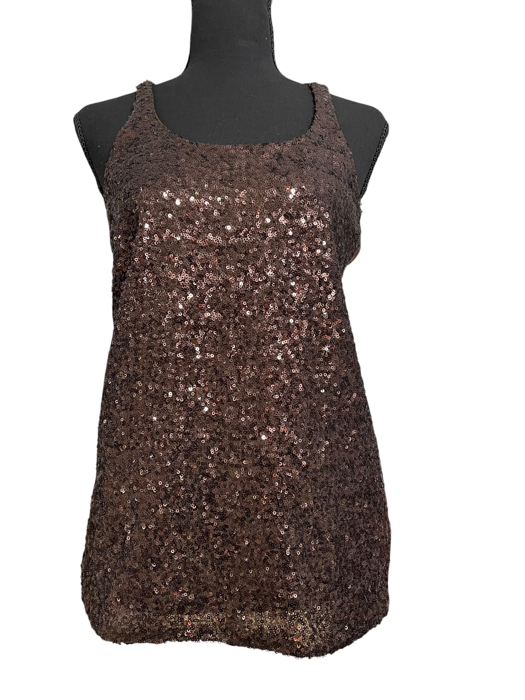 Jeans By Buffalo Women’s Racer Back Sequined Tank Top - Thumbnail 3