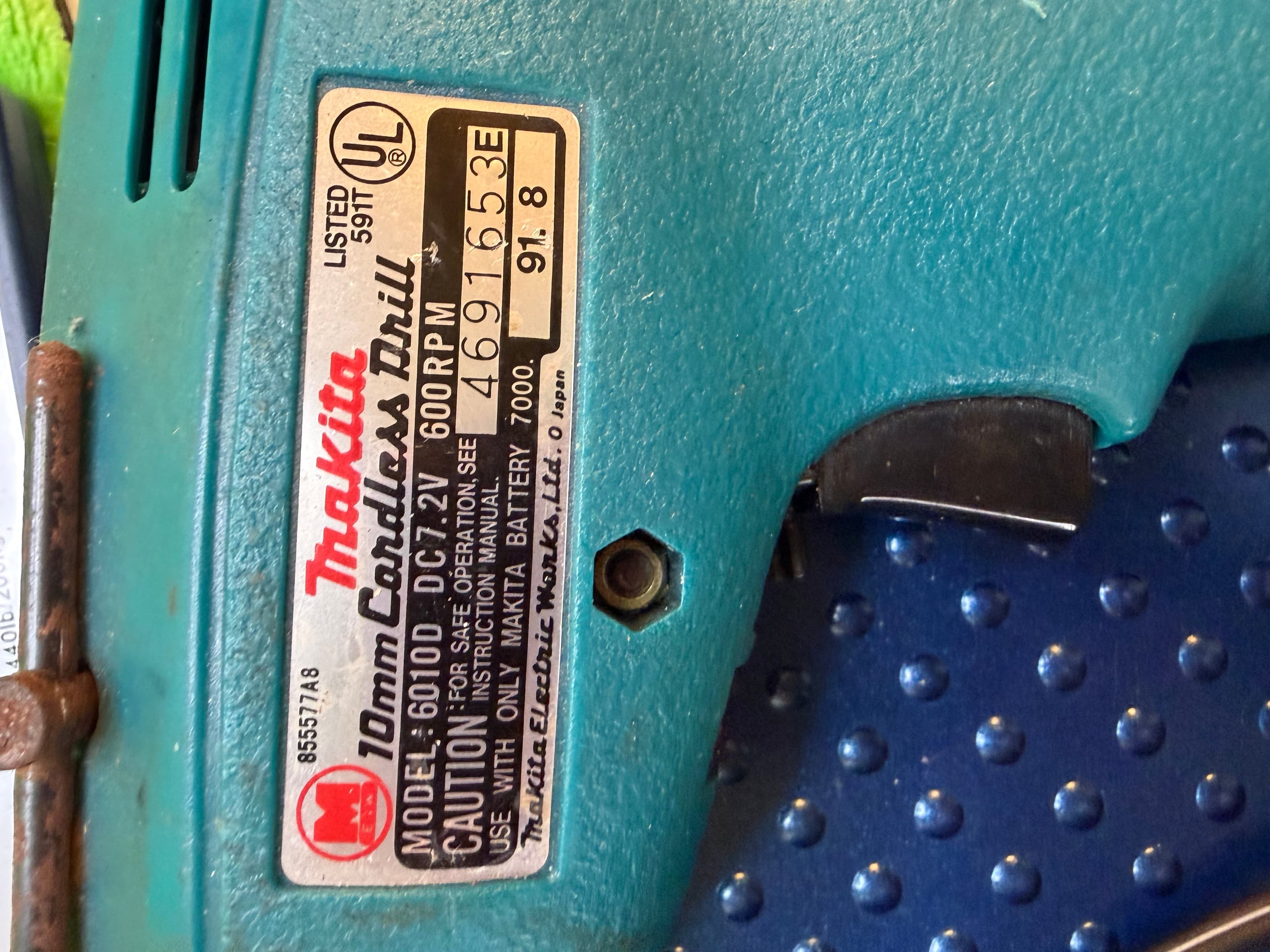 Makita 6010D 7.2V 10mm Cordless Drill w/ Battery No Charger - Thumbnail 3