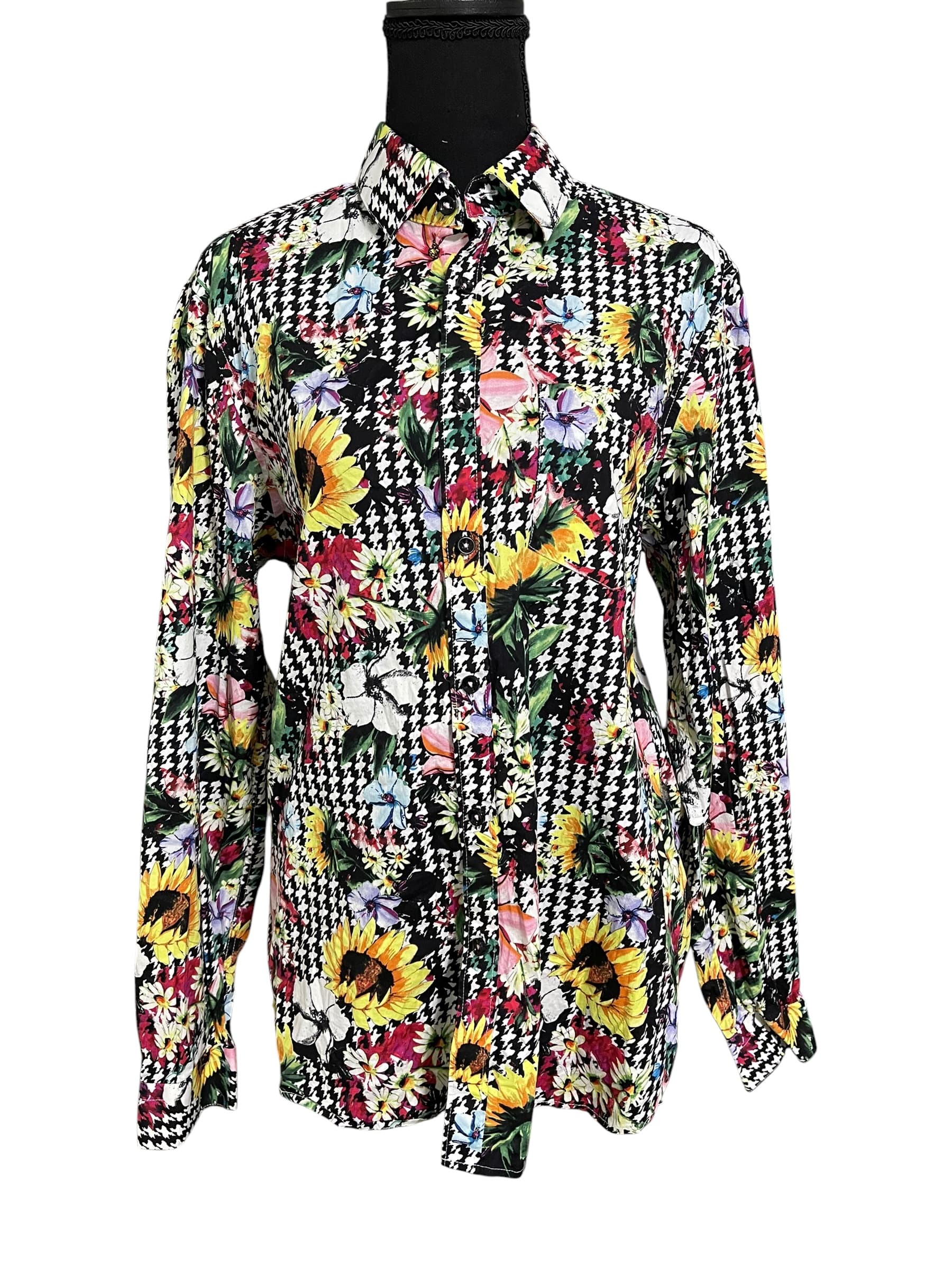 Paisley & Gray Men’s Colorful Button Up Casual Shirt - Thumbnail 3