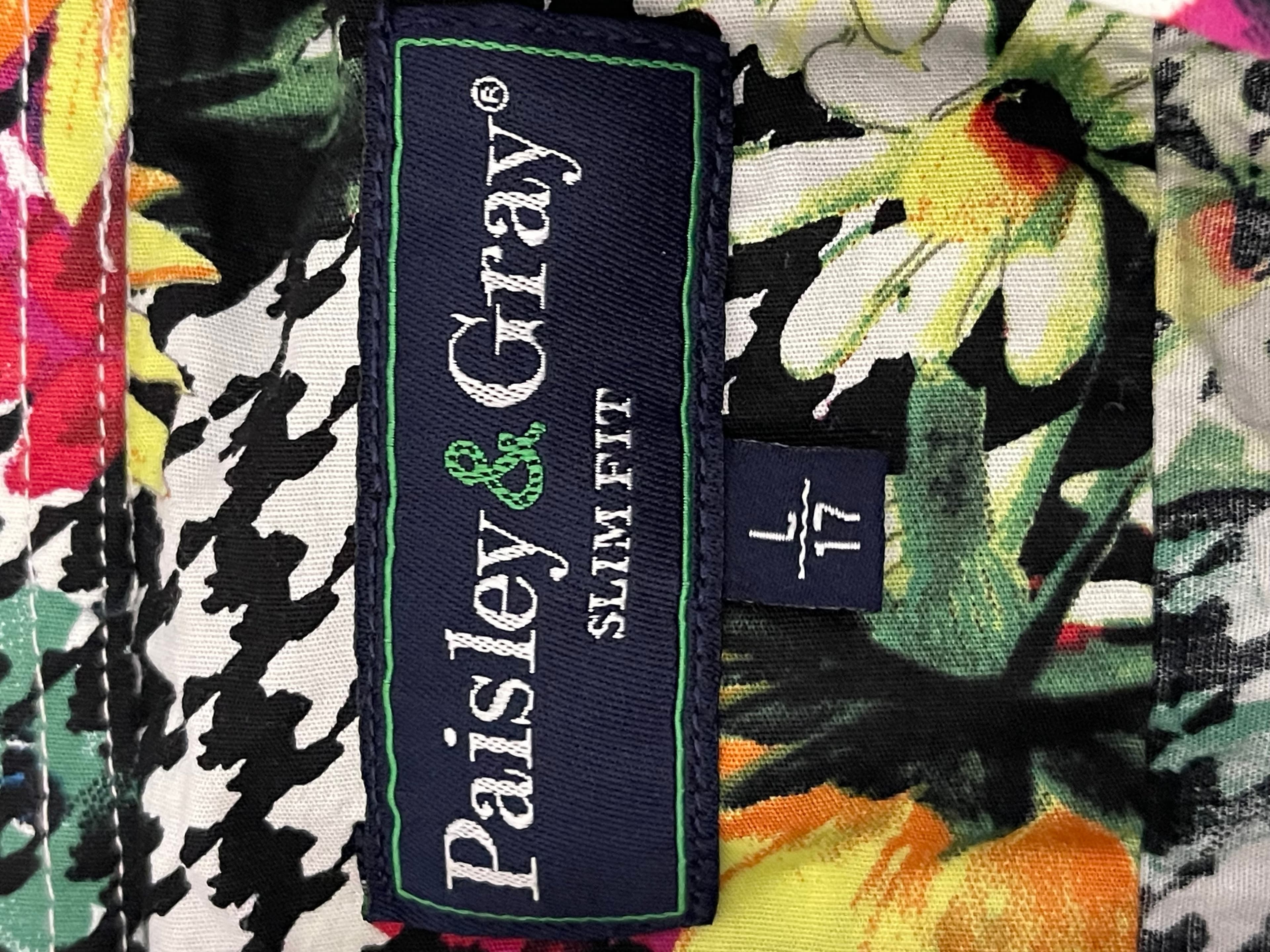 Paisley & Gray Men’s Colorful Button Up Casual Shirt - Thumbnail 10