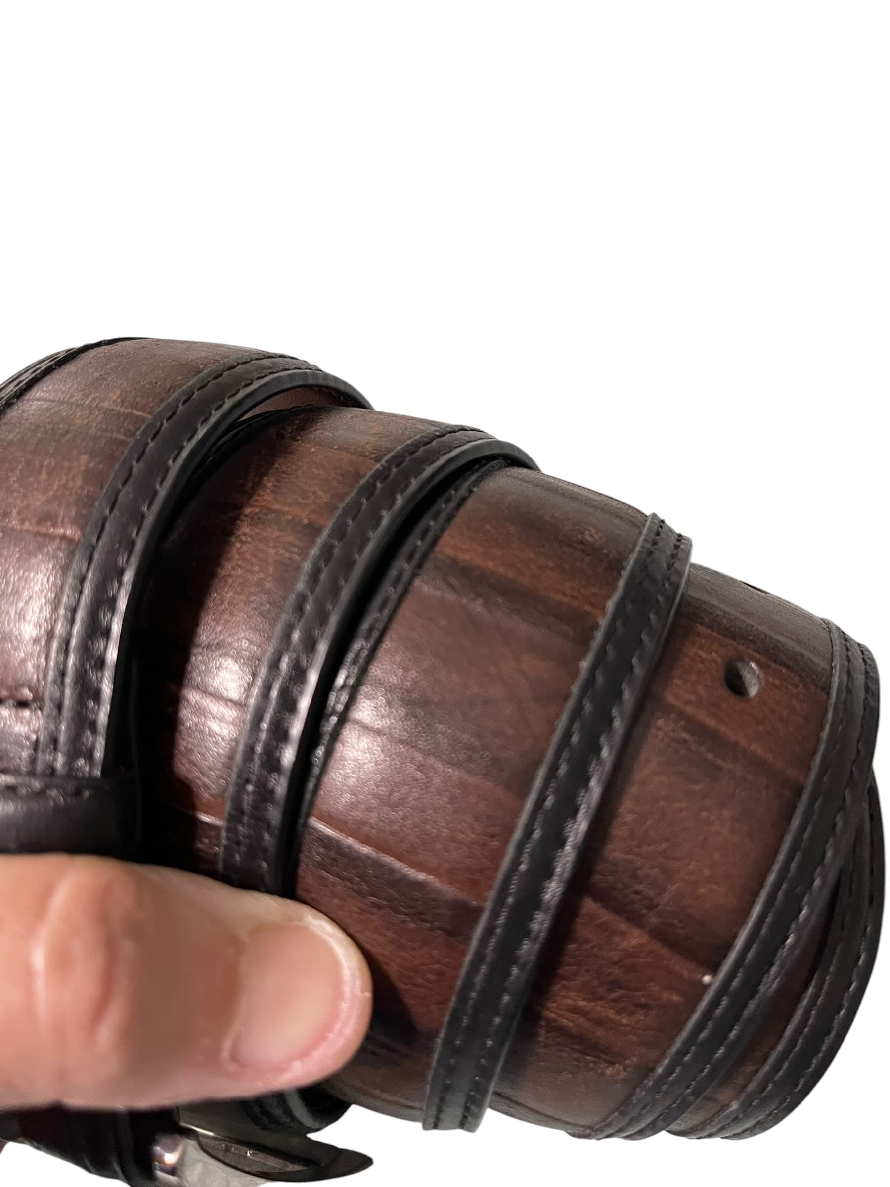 Daniel Cremieux Men’s Italian Leather Belt - Thumbnail 5
