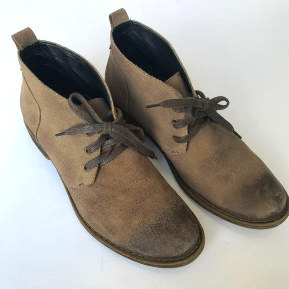 Alfani Men's Leather Chukka Boots~ Burnished Toe~ 12M - Thumbnail 6