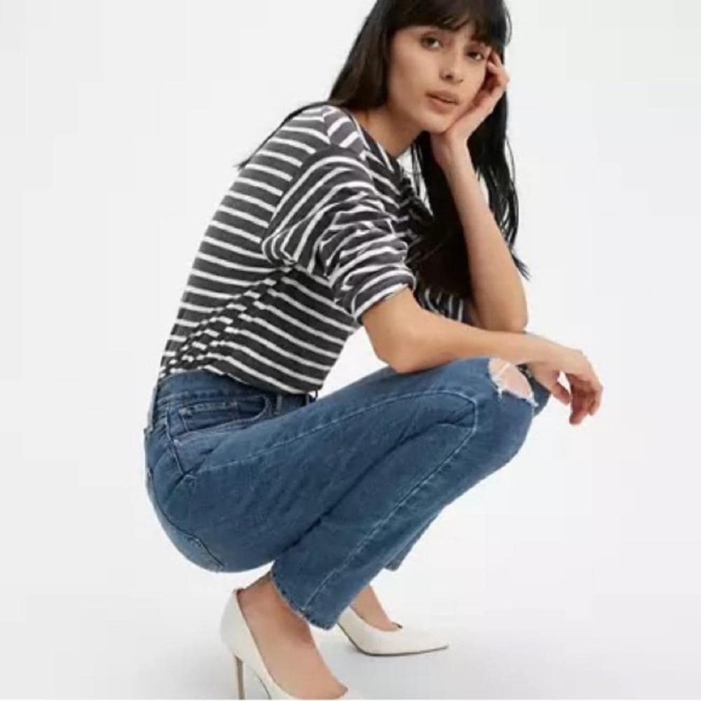 LEVI’S 311 SHAPING WOMEN'S Jeans~ Levi’s Sculpt~ Mid Rise Distressed - Thumbnail 6