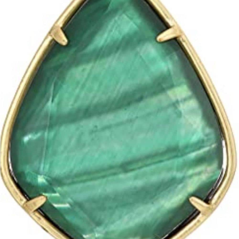 Lucky Brand Reversible Green Stone & Druzy Pendant Necklace - Thumbnail 3