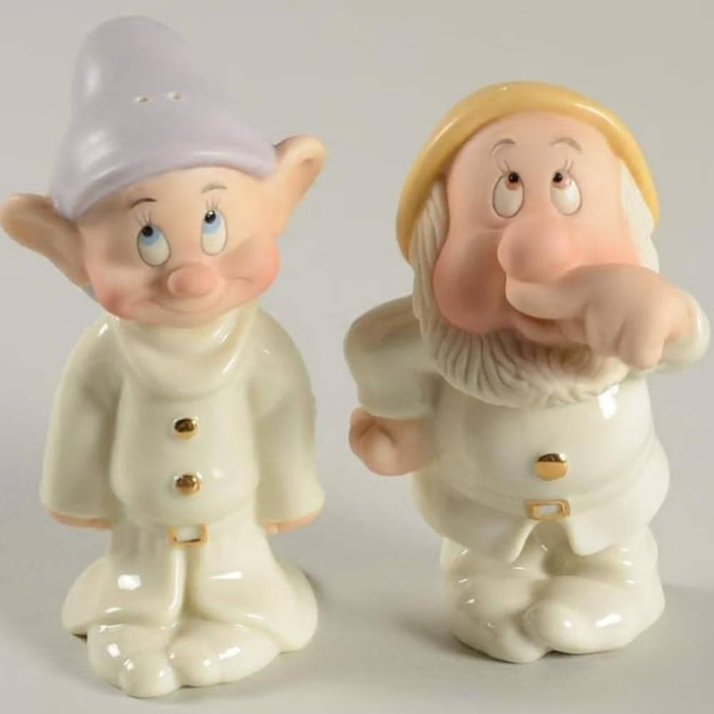 Vintage Disney Lenox Dopey and Sneezy Salt and Pepper Shakers - Snow White - Thumbnail 5
