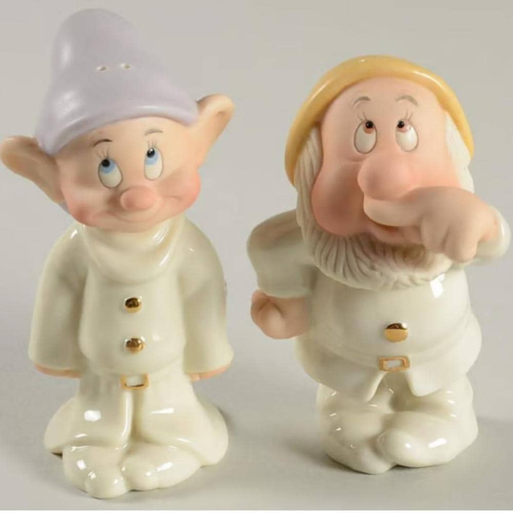 Vintage Disney Lenox Dopey and Sneezy Salt and Pepper Shakers - Snow White - Thumbnail 6