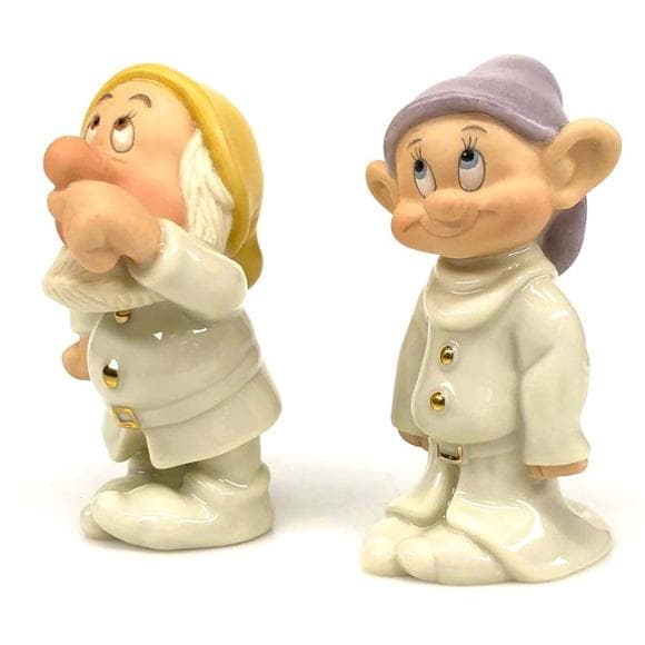 Vintage Disney Lenox Dopey and Sneezy Salt and Pepper Shakers - Snow White - Thumbnail 9