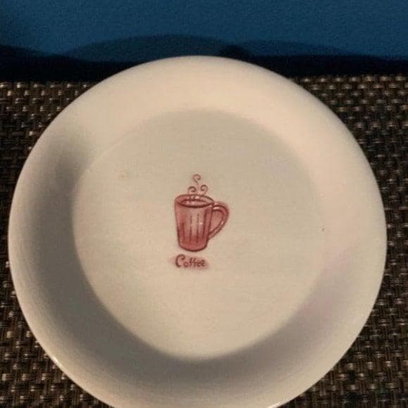 Vintage Pier One Imports Coffee House Themed plates- Dessert/Snack - Thumbnail 5
