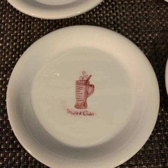 Vintage Pier One Imports Coffee House Themed plates- Dessert/Snack - Thumbnail 8