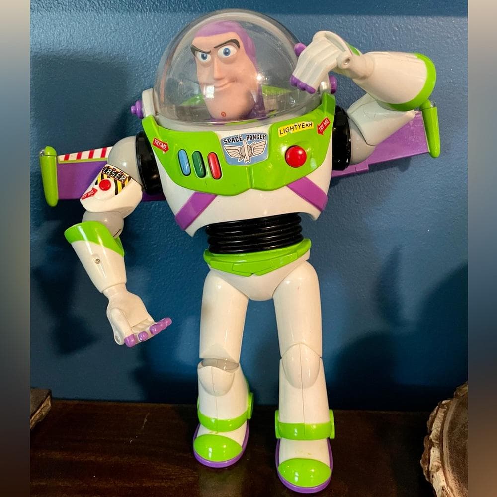 Vintage Disney Pixar Buzz Lightyear 12 Inch Interactive~ Toy Story