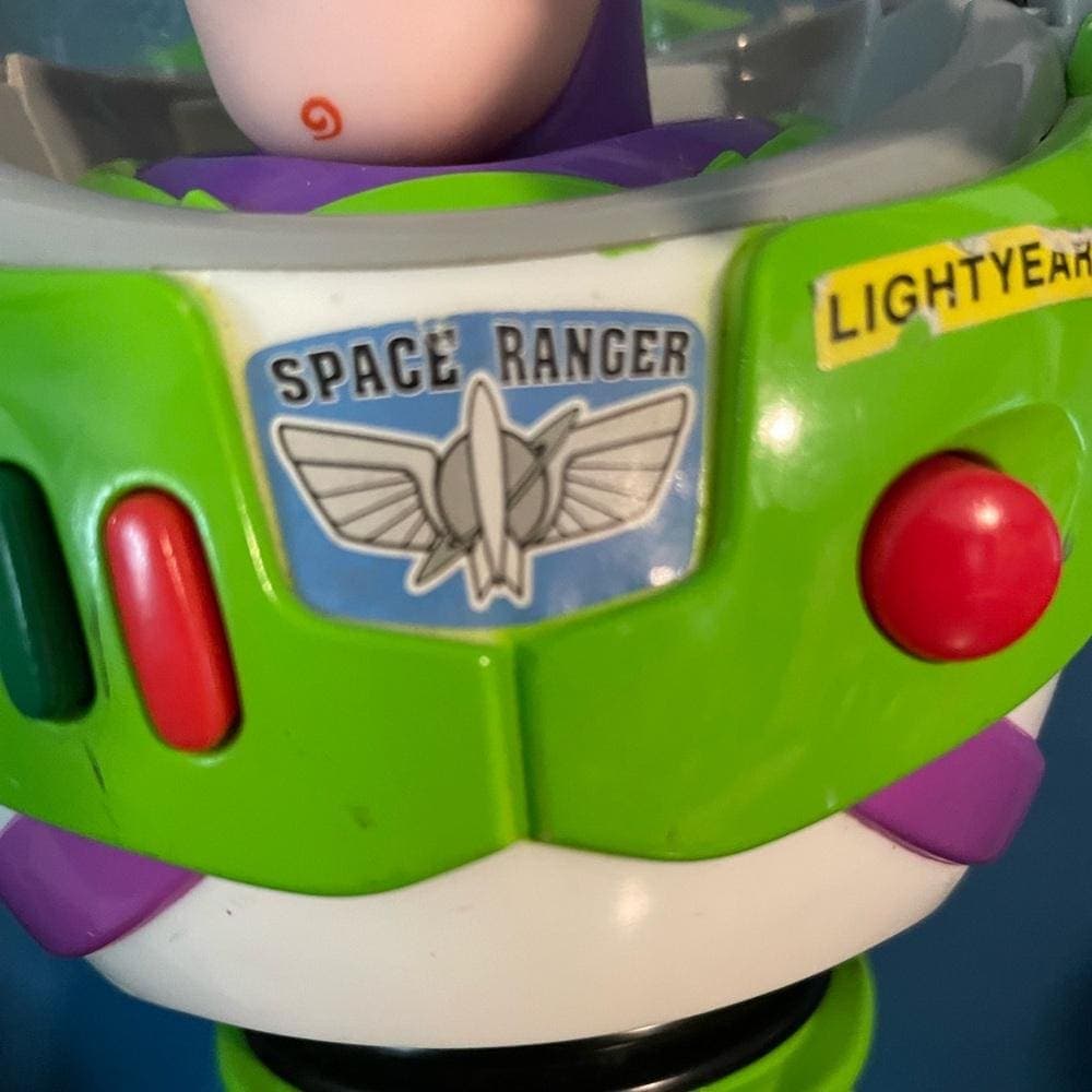 Vintage Disney Pixar Buzz Lightyear 12 Inch Interactive~ Toy Story - Thumbnail 4
