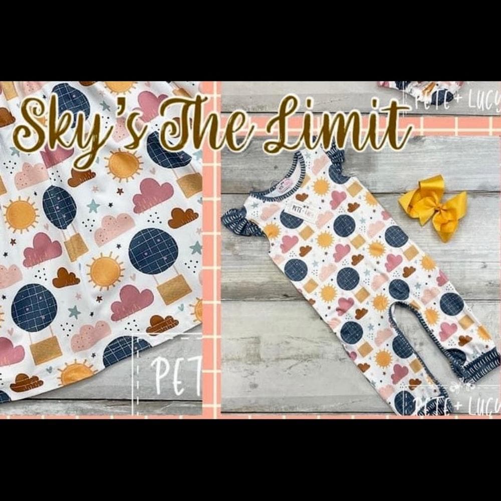 Boutique “Sky’s The Limit” Flutter Sleeve Long Romper (3-6M) Neutral Colors~NWT - Thumbnail 6